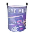 thumbnail image 1 of ZICANCN Purple Game Mode Laundry Basket Organizer, Dirty Clothes Hamper for Bathroom Bedroom Laundry Room, Medium Size, 1 of 7