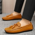 thumbnail image 5 of Men's Casual Loafers Slip On Leather Shoes Lightweight Driving Shoes Moccasins Classic Penny Loafer Flats Boat Shoes, 5 of 10