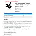 thumbnail image 2 of Right Steering Knuckle - Compatible with 2013 - 2015 Chevrolet Spark - AC Delco, 2 of 2