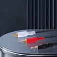 thumbnail image 6 of Aux Auxiliary 3.5Mm Audio Male To 2 Rca Y Male Stereo Cable Cord Wire Plug 4.4Ft, 6 of 6