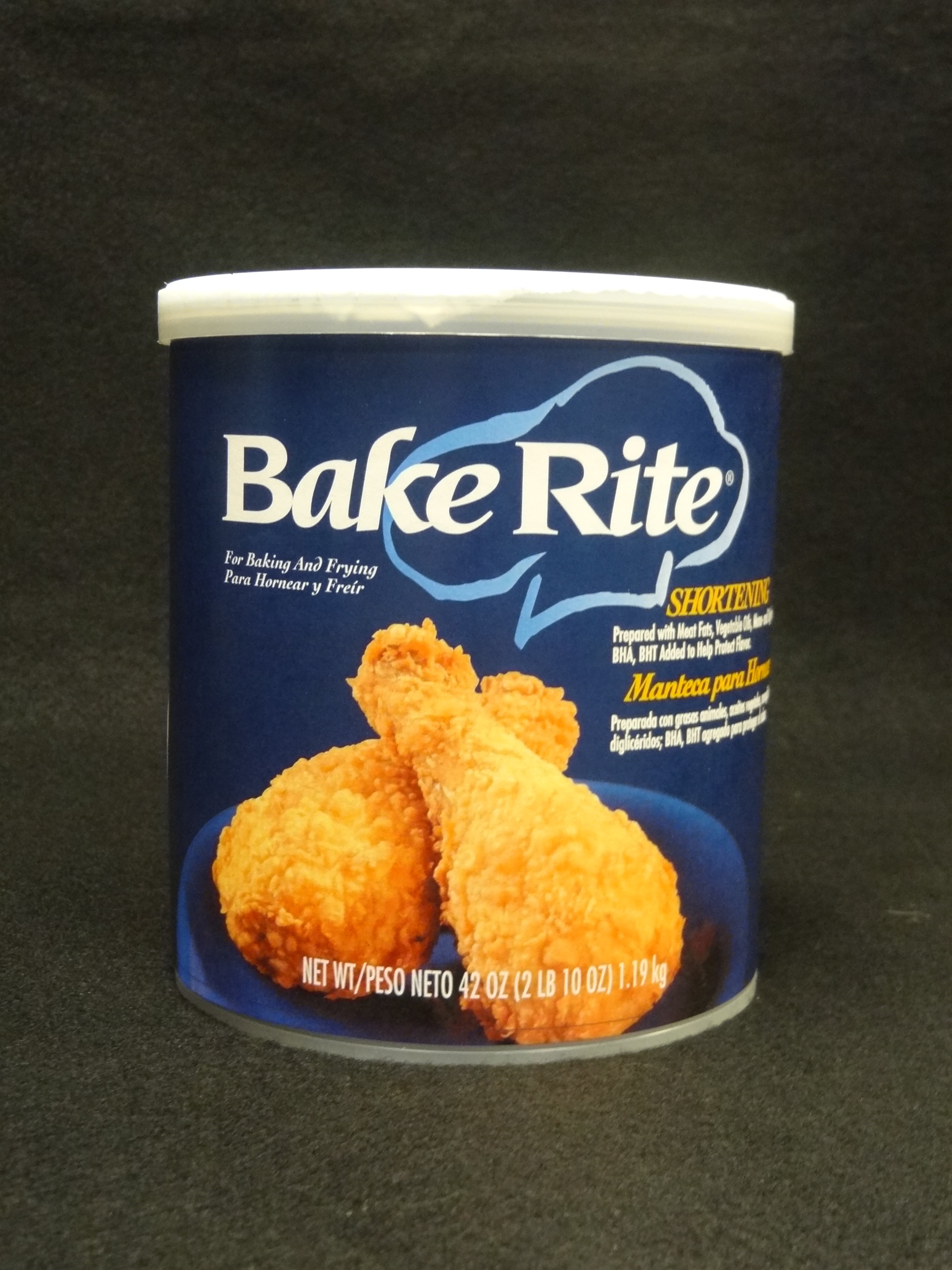 1 UNIT OF BAKE RITE 42 OUNCE ANIMAL AND VEGETABLE SHORTENING