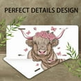 thumbnail image 4 of License Plate,Highland Cow with Pink Rose Crown and Butterflies Decorative Front,Personalized Stainless Steel License Plate Cover For Men Women,12.2" X 6.2", 4 of 7