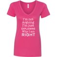 thumbnail image 3 of Inktastic I'm Not Arguing, I'm Just Explaining Why I'm Right Women's V-Neck T-Shirt, 3 of 5