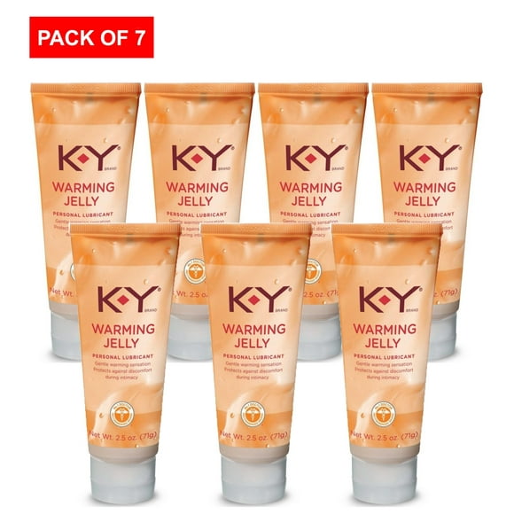 K-Y Warming Jelly Lubricant, 2.5 oz (Pack of 7)