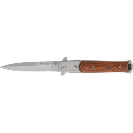 Boker BOYA101 Knives Folder Knife Magnum Stiletto Linerlock 4" Closed Matte Fin
