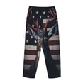 thumbnail image 3 of Lsque Vintage American Deer Print Women's Pajama Pants, Lounge Pant - Comfortable Home Wear,Elastic Waistband, Stylish Design-Medium, 3 of 9