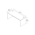 thumbnail image 4 of Series C 72W x 30D Office Desk in Natural Cherry - Engineered Wood, 4 of 6