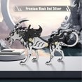 thumbnail image 4 of Puzzle 3D de metal FILASLFT Wolf King Black para adultos, 4 of 8