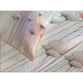 thumbnail image 2 of Ambesonne Floral Quilted Bedspread Set 3 Pcs, Dreamy Fantasy Woods Gentle, Queen Size, Coral Lilac Mint Green, 2 of 4