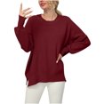 thumbnail image 1 of Suéteres para mujer Suéteres de otoño Cuello redondo Moda Manga larga Suéter suelto Tops Blusa de punto Odeerbi ODB-5, 1 of 7