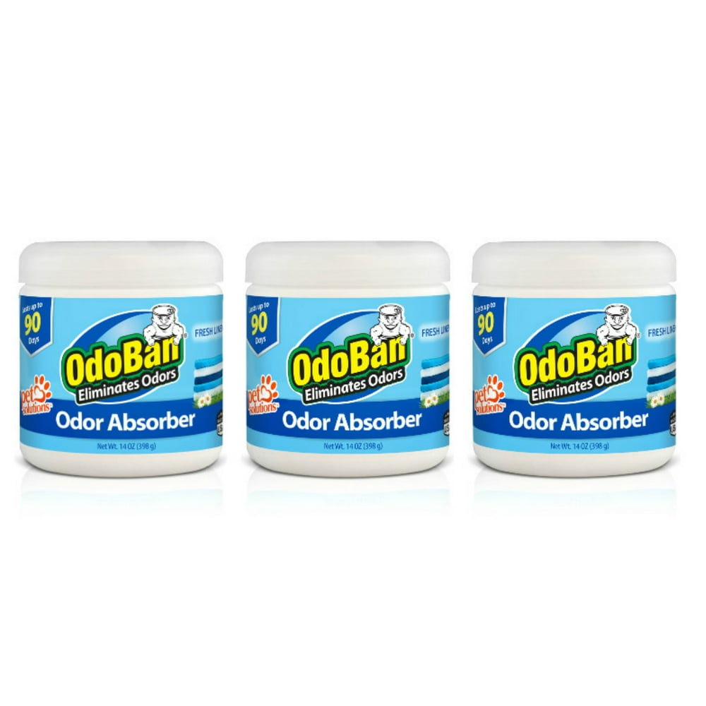 OdoBan Solid Odor Absorber for Home and Small Spaces, Fresh Linen Scent
