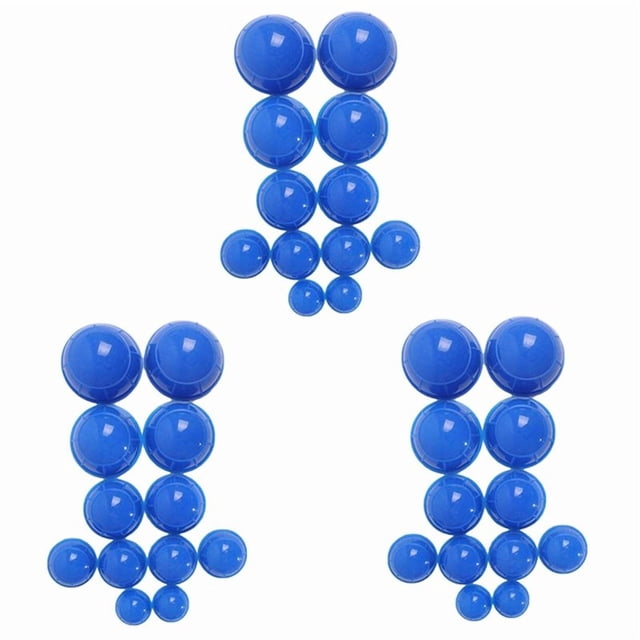 36 Piezas de Ventosas Azules de Cuidado de Ventosas de Silicona Ventosa de Masaje