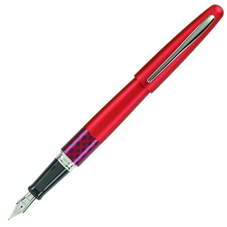 Pilot Metropolitan Retro Pop Fountain Pen - Red - Stub (Best Stub Nib Fountain Pen)