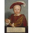 thumbnail image 2 of Holbein, Hans 14x18 Black Ornate Wood Framed with Double Matting Museum Art Print Titled - Portrait of Edward, Prince of Wales, 2 of 4