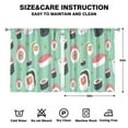 thumbnail image 2 of Sushi10 (1) Curtains-blackout Curtains Bedroom Decor Living Room Darkening Grommet Window Drapes 2 Panels Set 52"x 63", 2 of 2