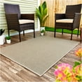 thumbnail image 2 of Koeckritz Rugs 9' x 11' Premium Ribbed Indoor/Outdoor Area Rug Quick Dry, Lightweight, Taupe, 2 of 8