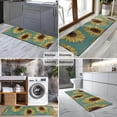 thumbnail image 2 of Blue Sunflower Pattern Kitchen Rug Mat,Kitchen Runner Rugs Non Skid Washable,Decorative Kitchen Floor Mats for Kitchen,Sink,Laundry,17"X47", 2 of 5