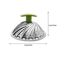 thumbnail image 5 of Dvkptbk Steamer Steamer Kitchen Tools 9 Inch/11 Inch Stainless Steel Cage T-Shaped Nylon Handle Stainless Steel Multifunctional Cage Kitchen Essentials, 5 of 5