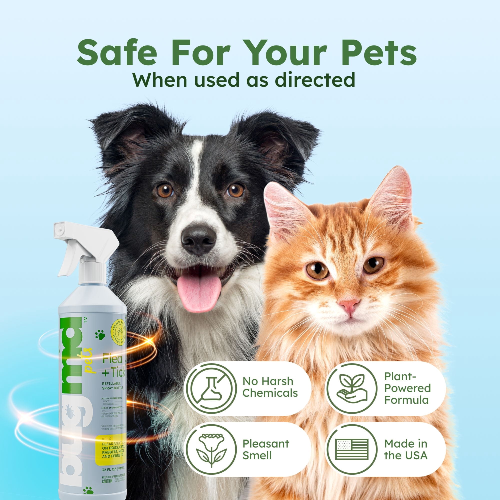 Flea & Tick Starter Kit, 3.7 oz. Concentrated Indoor/Outdoor Flea and Tick Insect Killer Spray (2-Pack)