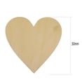 thumbnail image 2 of 25Pcs Unfinished Wood Crafts Small Wooden Heart Supplies 50mm, 2 of 8