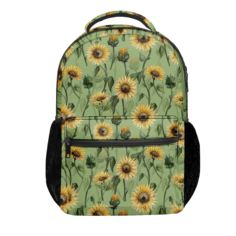 Sunflower Backpacks for School Girls & Boys Students Bookbag Backpack ...