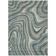 thumbnail image 2 of Addison Rugs Chantille Indoor/Outdoor Transitional Swirls Teal Washable Rectangle Rug, 2'6" x 3'10", 2 of 6