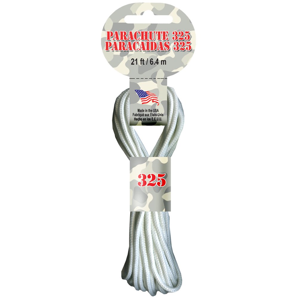 Parachute Cord 3mm 21'/PkgWhite