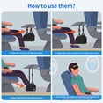 thumbnail image 4 of Reposapiés tipo hamaca CushZone para avión con antifaz y tapones para los oídos, 4 of 7