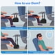 thumbnail image 4 of Reposapiés tipo hamaca CushZone para avión con antifaz y tapones para los oídos, 4 of 7