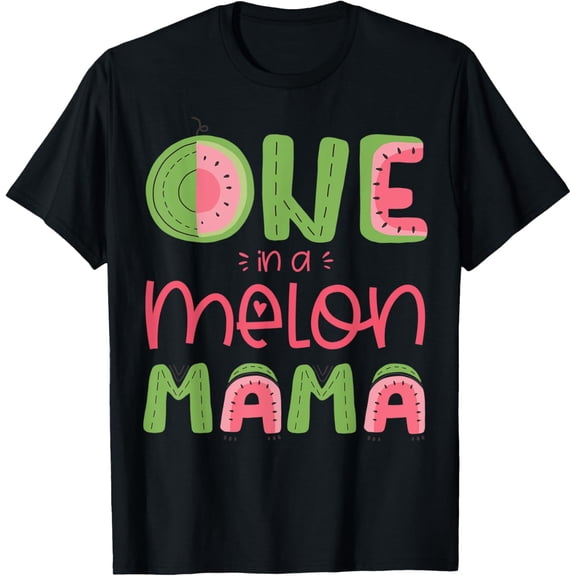 One In A Melon Mama Cute Watermelon First Birthday Party Mom T-Shirt