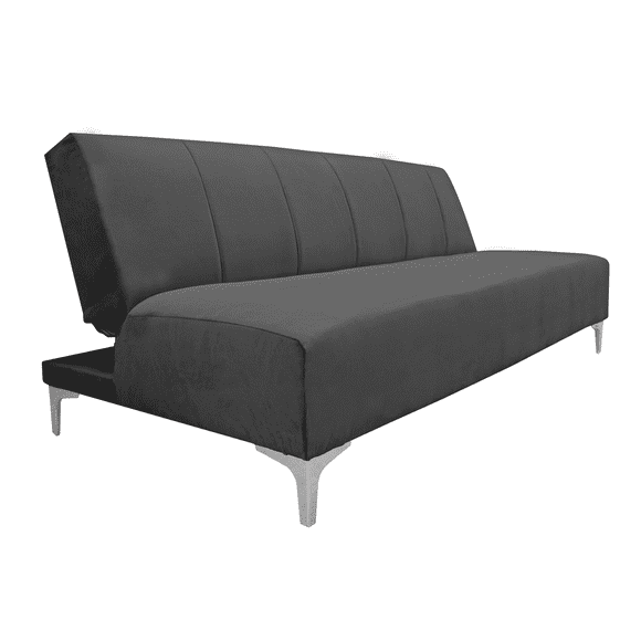 Sofa Cama Reclinable El Bazar Store Miami Gris Oxford terciopelo