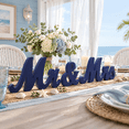 Dark Blue Large Wooden Mr & Mrs Sign Wedding Table Decoration - Walmart.com