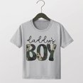 thumbnail image 2 of Caqnni 3-4 Years Boys Girls T Shirt Oversized Boys Girls Short Sleeved T Shirt Fathers Day Casual And Versatile Top,A66-L, 2 of 4