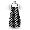 thumbnail image 3 of Magnolia Apron, Hand Drawn Countryside Flowers Blossoming Nature on Dark Background, Unisex Kitchen Bib with Adjustable Neck for Cooking Gardening, Adult Size, Green Black and White, by Ambesonne, 3 of 4