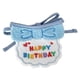 thumbnail image 2 of Baberos y sombreros para perros y gatos, bonitos sombreros para disfrazarse, babero, divertidos accesorios de fotografía, regalo para fiesta de cumpleaños, babero y sombrero azules, 2 of 12