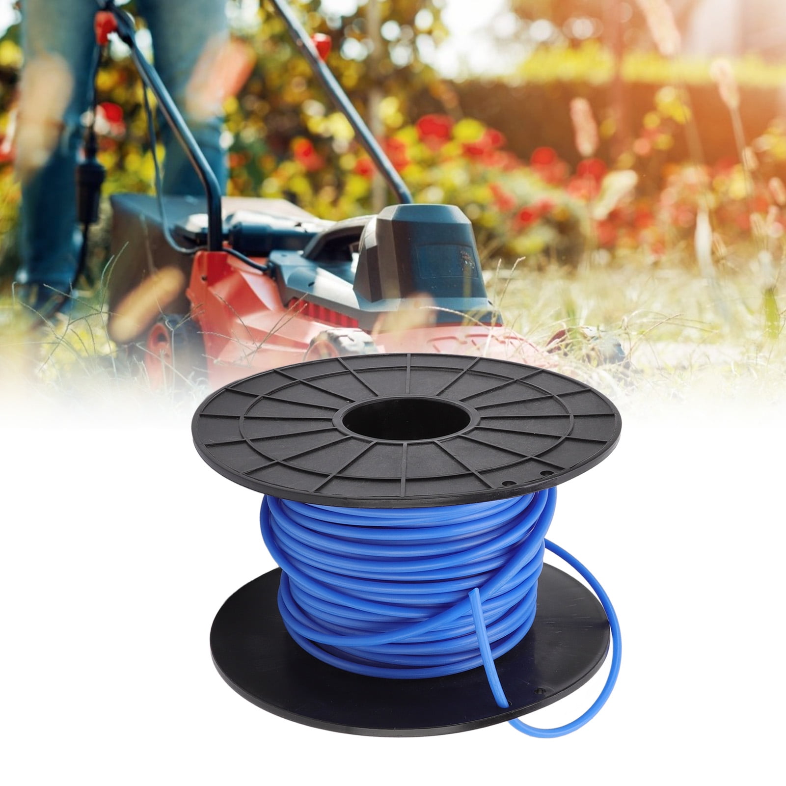 Round Lawn Mower Line 98.4ft Long Round Trimmer Line High Strength Efficient Low Noise for Garden Supplies