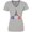 Athletic Heather, variant on Inktastic France Eiffel Tower Flag in Text Women's V-Neck T-Shirt