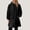 Black, variant on Olyvenn Rain Jacket for Women Lightweight Long Hooded Raincoat Waterproof Outdoor Travel Hiking Windbreaker Trench Coats Khaki L