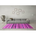 thumbnail image 3 of Ahgly Company Indoor Rectangle Solid Pink Modern Area Rugs, 2' x 4', 3 of 4