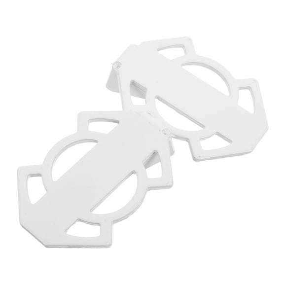 HOOWIFFY Durable Steel Mountain Bike Pedals Non-Slip Rear Footrests White 1Pair