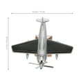 thumbnail image 2 of WHAMVOX  Solar Plane for Car Freshener Diffuser Stylish Airplane Decor Miss Man Silver, 2 of 8