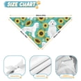 thumbnail image 6 of Dog Bandana 2 Pack,White Poodle Dog and Sunflowers Bandanas for Dogs,Cat Bandana,Small/ Large Dog Bandana 2 Size,Dog Bandanas, 6 of 6