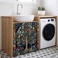 thumbnail image 3 of Tree Floral Cabinet Curtain 35"Wx35"L,Dustproof Under Sink Skirt with Self Adhesive Tape,Boho Vintage Country Botanical Patterns Cabinet Curtain Cover for Kitchen Sink,Bathroom Vanity,Laundry Room, 3 of 9