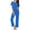 Blue, variant on Womens Pajama Set 2 Piece Short Sleeve Buttery Soft Breathable Raglan Sleeve Lounge Wear Wide Leg Pants Elastic Waist Blue S-XXL,Size S