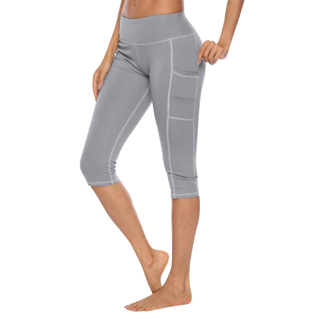 Women Running Tight Sports Hips High Waist Thread Yoga Pants - Walmart.com
