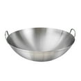 thumbnail image 4 of UPGRATOR Lot de 1 Wok en Acier Inoxydable pour la Cuisson avec Forme Binaurale à la Maison, 4 of 6