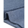 thumbnail image 5 of Top tipo túnica Allegra K de manga larga con cremallera frontal plisada y cuello alto para mujer Gris azul XS, 5 of 5