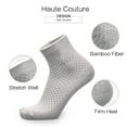 thumbnail image 3 of Cheers US 5Pairs Bamboo Men sock Breathable Sock Low Quarter Thin Ankle Sock Comfort Cool soft Sock, 3 of 7