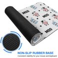 thumbnail image 6 of Long Mouse Pads for Desk,White Cow Moo Milk Pattern Desk Mats on Top Of Desks, Desk Mouse Pad Extra Large with 3mm Non-Slip Base and Stitched Edge for Gaming,Office,Work,Home 35.4"x15.7", 6 of 6
