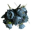 thumbnail image 3 of Clearance Artificial flowers under $5,Artificial Silk Flower Peony Flowers Bouquet Bride Wedding Home Decor, 3 of 8